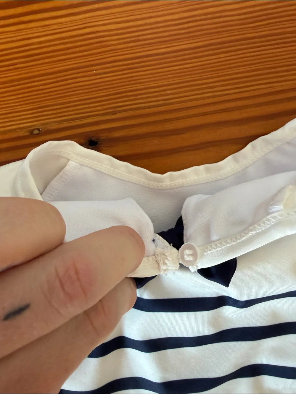 Sperry Long-Sleeve Stripe One-Piece Swimsuit 4T
